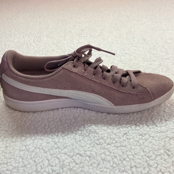 Puma Vikky Suede Softfoam Comfort Athletic Sneaker Light Plum Used Size 7 - Picture 6 of 15